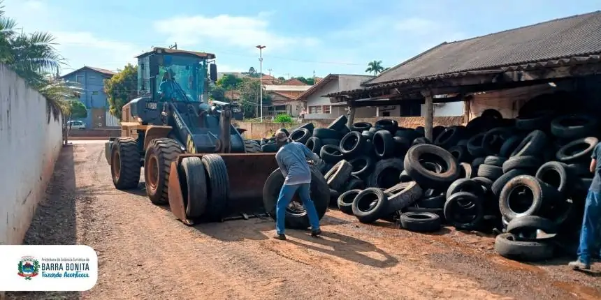 BARRA BONITA CUIDA DO MEIO AMBIENTE: 8 MIL PNEUS RECICLADOS SOMENTE NESTE ANO