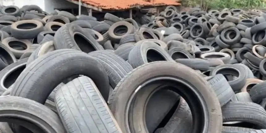 Morador denuncia lote com mais de 20 mil pneus e proliferação de mosquitos da dengue em Goiânia