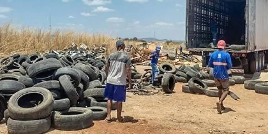 SEMMA acompanha nova etapa de recolhimento de pneus inservíveis em Várzea Alegre